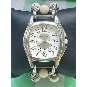 Narmi Silver Tone Charms Women’s Quartz Watch